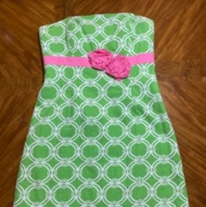 Lilly pulitzer green women dress short sleeveless